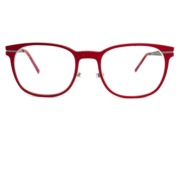 Prodesign Denmark eyeglasses Frames Red Silver Trail 1 4021 52-19-150 H18896 - Picture 1 of 7
